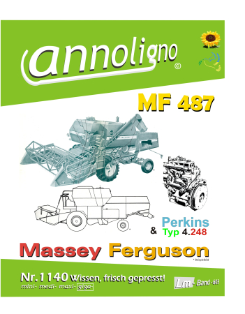 Massey Ferguson Mähdrescher Typ MF 487 & Perkins 4.248 Bild Ersatzteilliste mit Explosionszeichnungen in 4 Sprachen - annoligno 1140